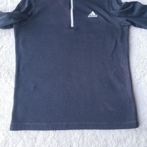 Adidas Golf Quarter Zip Sweatshirt Men's S Dark Grey Sports Performance - Picture 3 of 9
